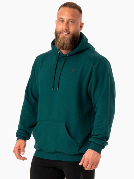 Ryderwear Reset Pullover Hoodie Emerald | FHN-259068