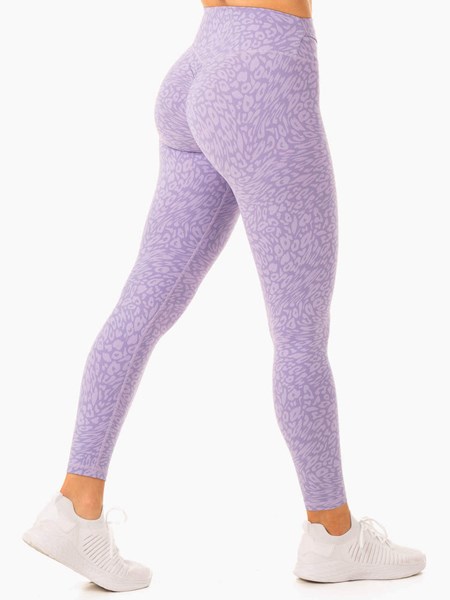 Ryderwear Rotation High Waisted Scrunch Leggings Leopard | HZF-983461