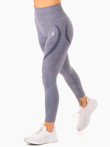 Ryderwear Sculpt Seamless Leggings Marinblå | LKV-429801