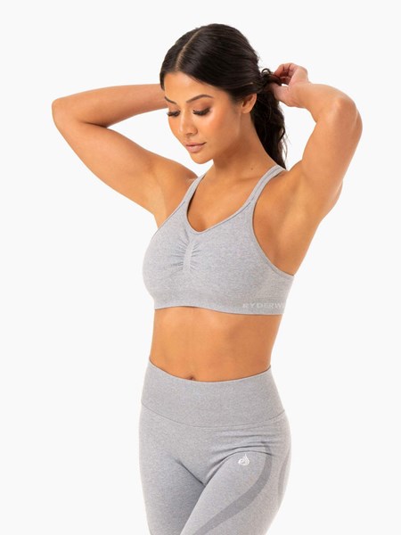 Ryderwear Sculpt Seamless Sports Bra Grå | VDM-597641