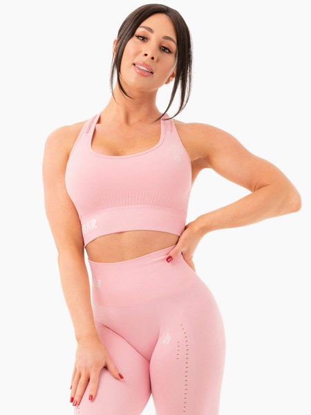 Ryderwear Seamless Staples Sports Bra Rosa | SQF-286513