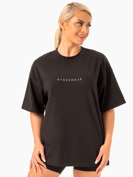 Ryderwear Staples Oversized Tee Svarta | MBC-562138