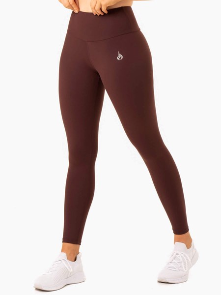 Ryderwear Staples Scrunch Bum Leggings Choklad | OIE-209351