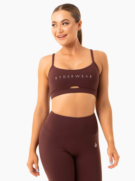 Ryderwear Staples Sports Bra Choklad | VUP-349021