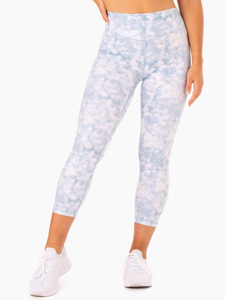 Ryderwear Tie Dye 7/8 Leggings Blå | GIM-971563