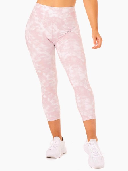 Ryderwear Tie Dye 7/8 Leggings Rosa | LOJ-361452