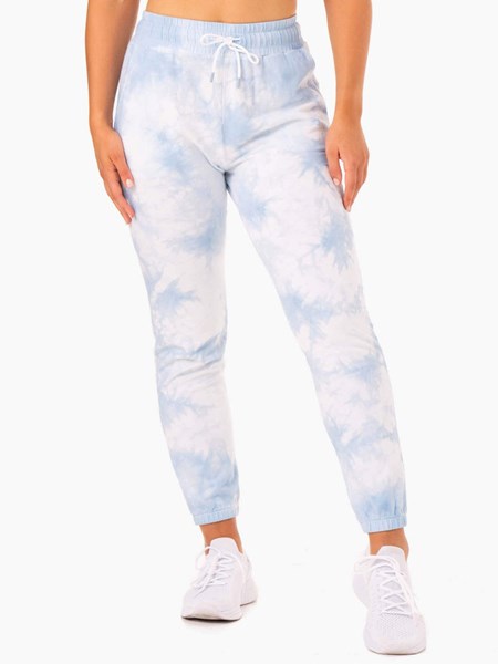 Ryderwear Tie Dye High Waisted Track Pants Blå | ZEH-024568