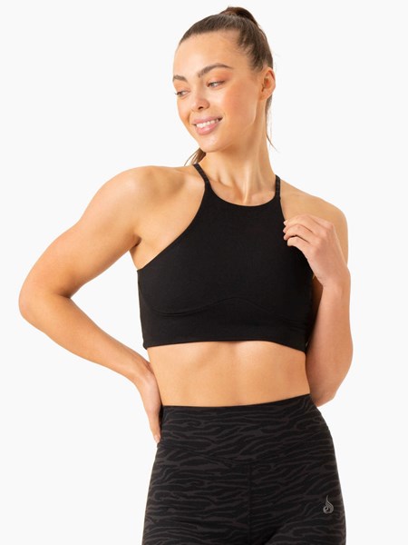 Ryderwear Transform Reversible Sports Crop Svarta | LIB-582319