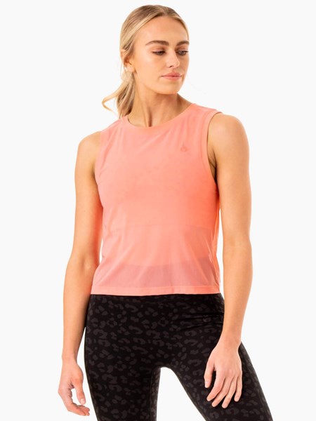 Ryderwear Ultra Mesh Tank Korall | WXL-561324